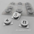 Claves numéricas de aluminio CNC